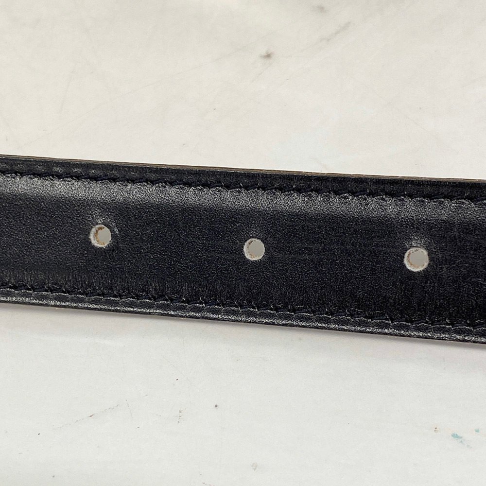 Hermes Belt Constance □F Engraved Ardennes Box Calf Natural Black Men Women - Picture 5 of 7